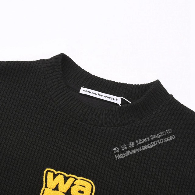AlexanderWang專櫃2023FW新款刺繡針織衫毛衣 男女同款 tzy2995